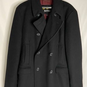 Barbour Hardy Double Breasted Pea Coat Size 42